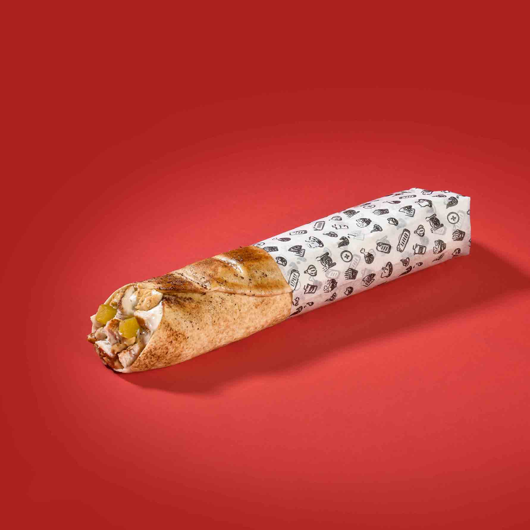 ساندويش دجاج لبناني وسط