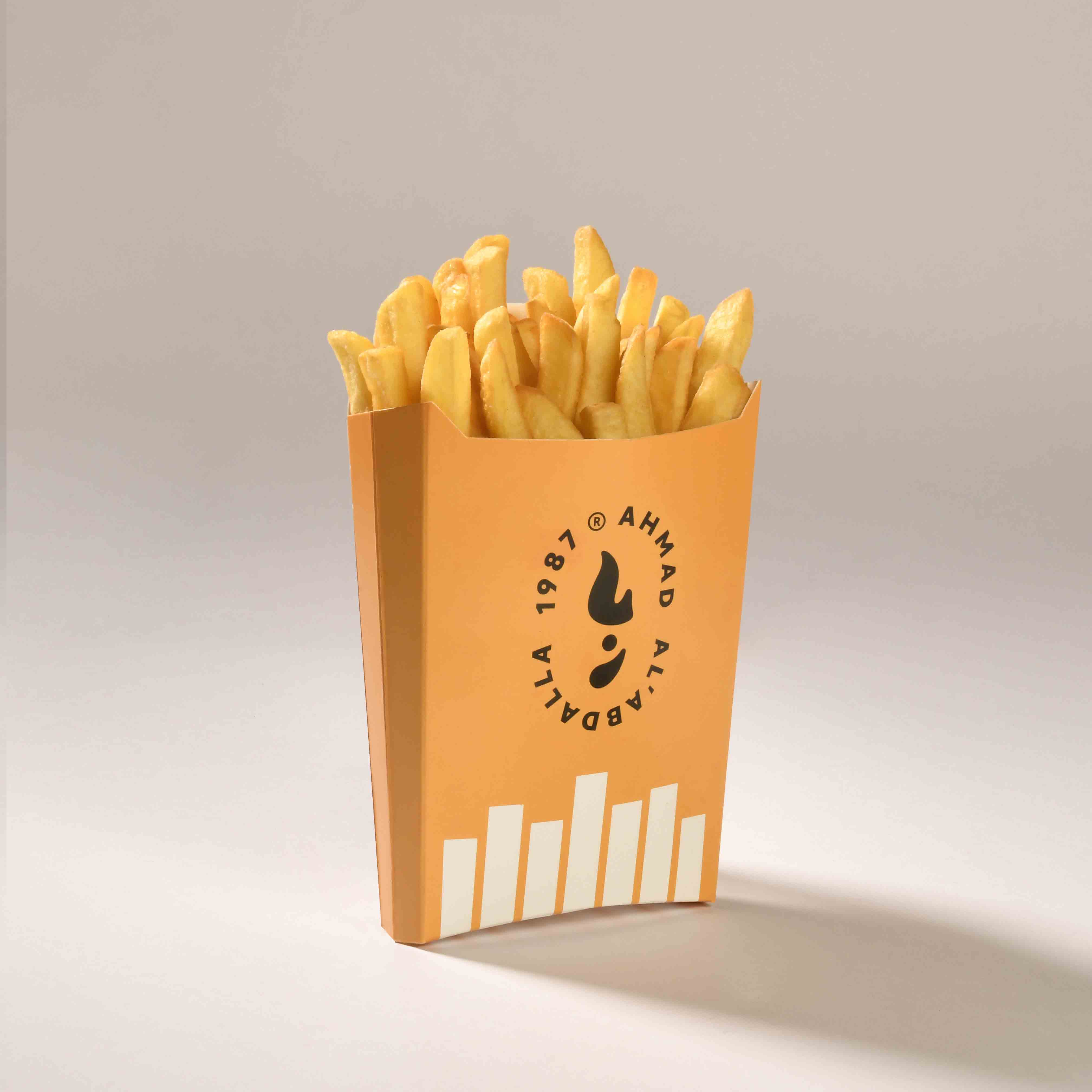 علبة بطاطا وسط